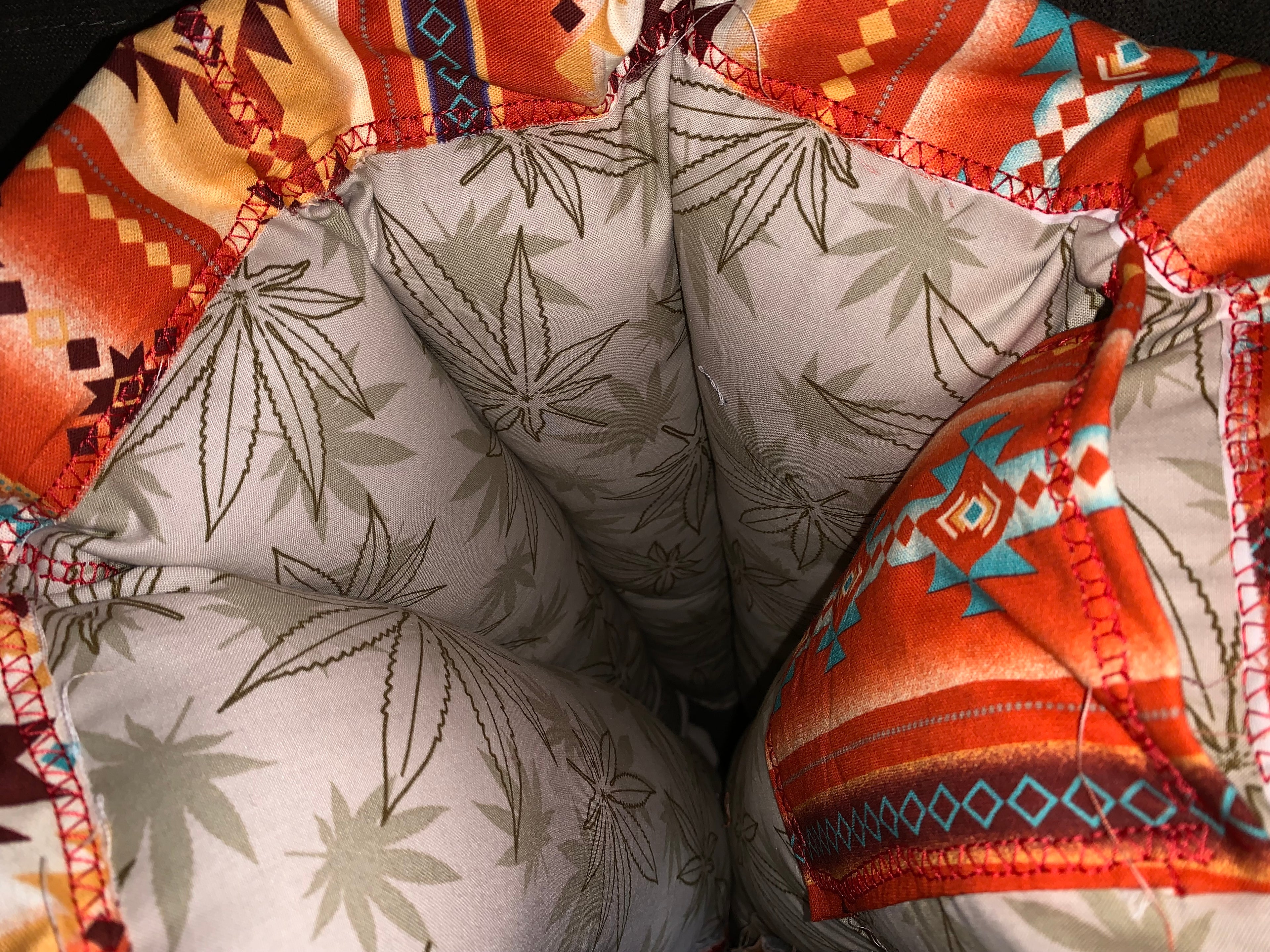 24” Orange Southwestern Bong/Pillow Bag