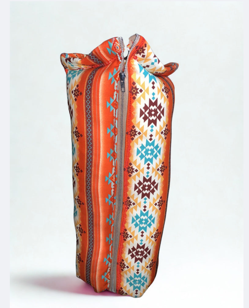 24” Orange Southwestern Bong/Pillow Bag