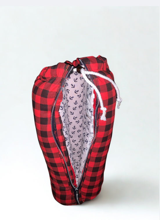 24” Plaid Bong / Pillow Bag